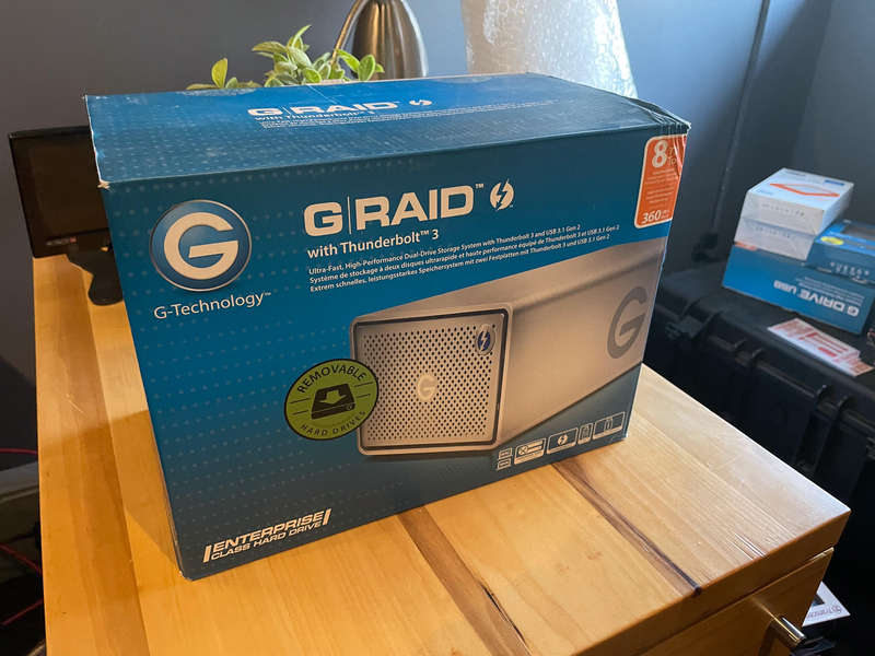 G-Technology G-Raid with Thunderbolt 3 Raid Array 8TB 2-Bay