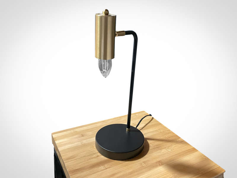Modern Elegance Table Lamp  Black & Bronze (H: 38cm)