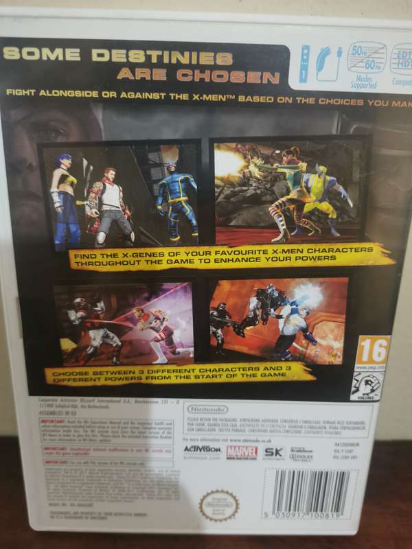 X-men Destiny on Nintendo Wii with Booklet
