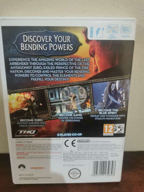 The Last Airbender on Nintendo Wii with Booklet