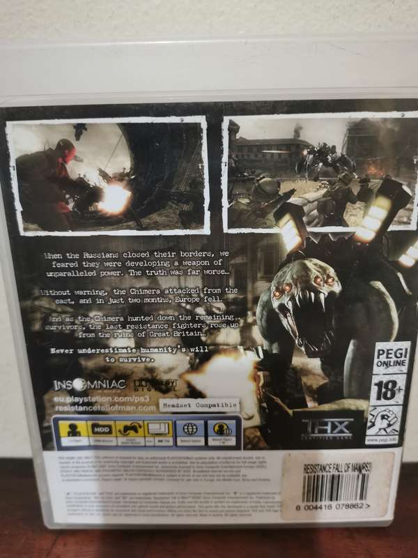 Resistance - Fall of Man on PlayStation 3 with booklet