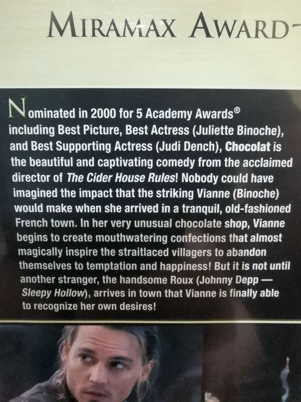 Chocolate on DVD