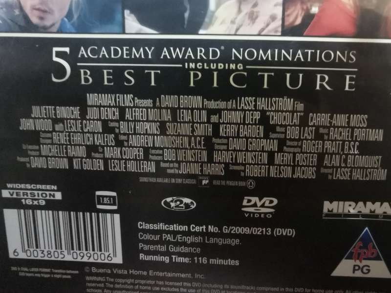 Chocolate on DVD