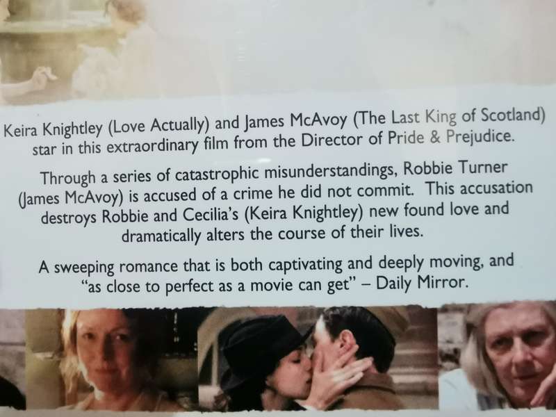 Atonement on DVD