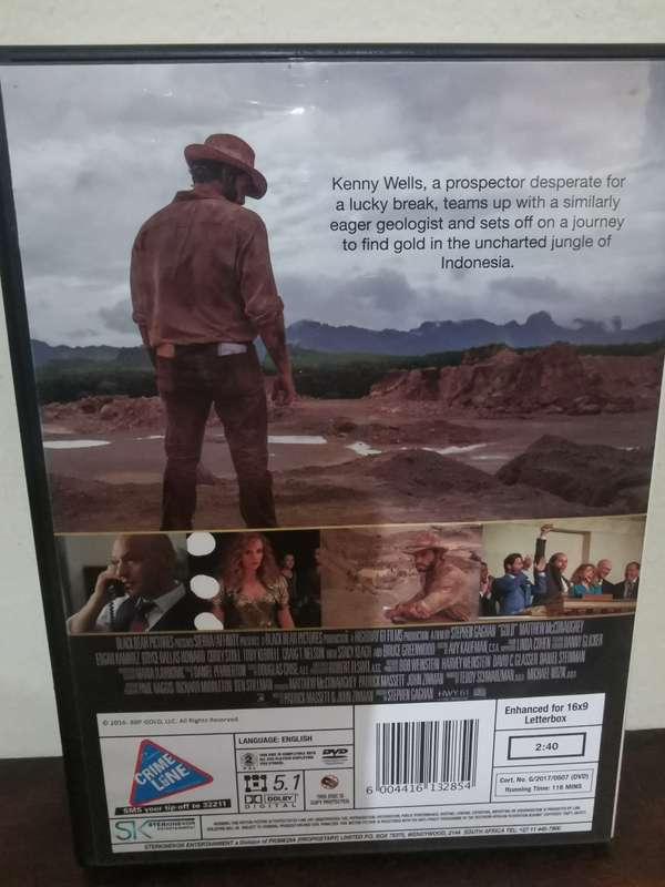 Gold with Matthew McConaughey on DVD