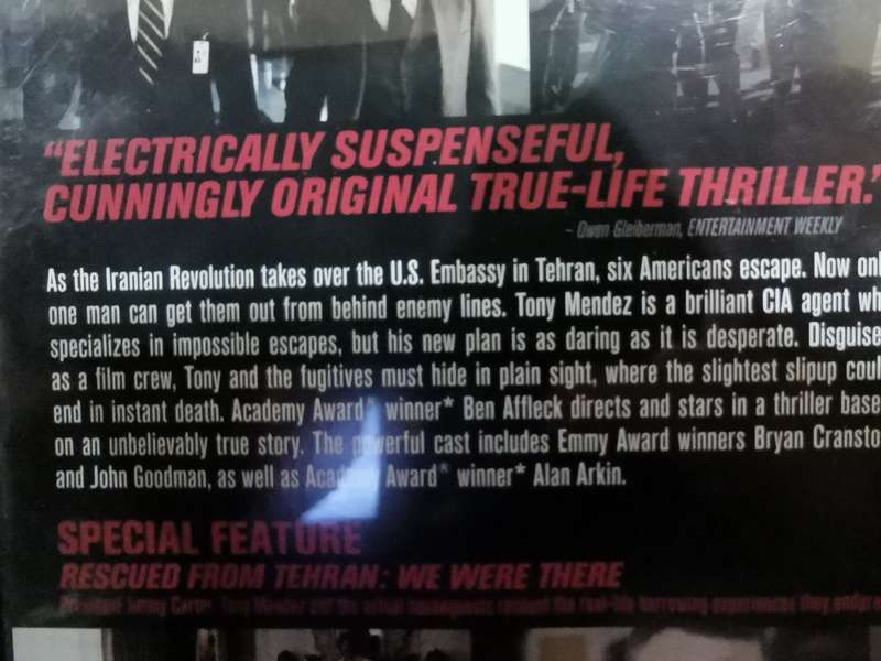 Argo on DVD