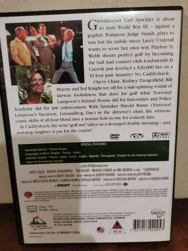 Caddyshack on DVD