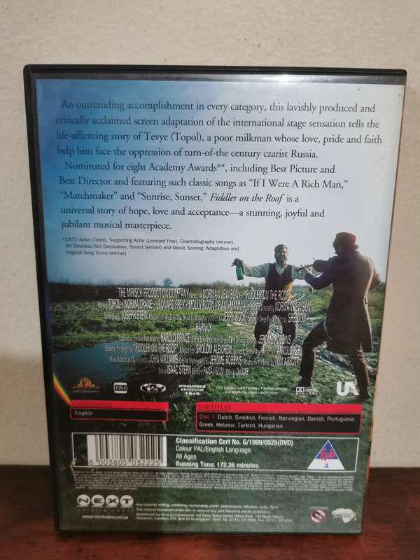 Fiddler on the Roof on DVD