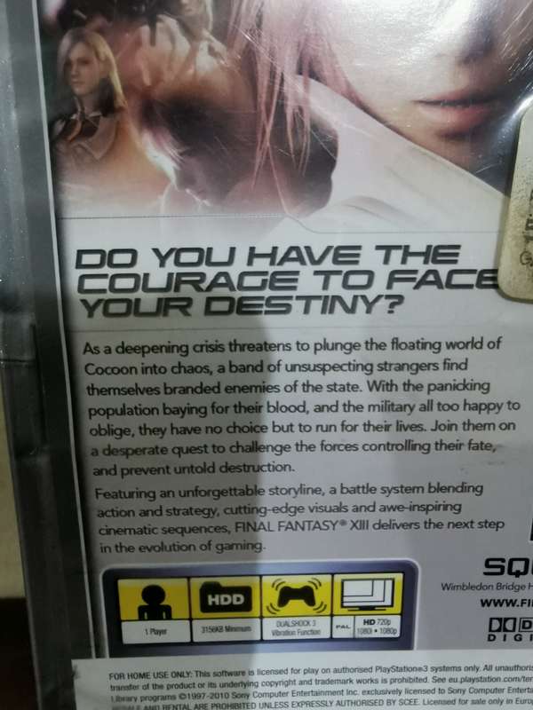 Final Fantasy XIII on PlayStation 3 with Booklet