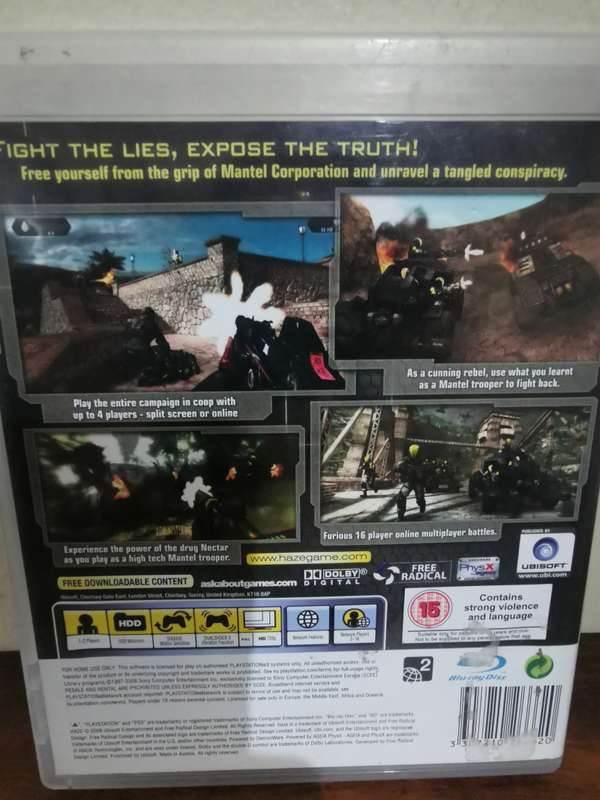 Haze on PlayStation 3 with Booklet