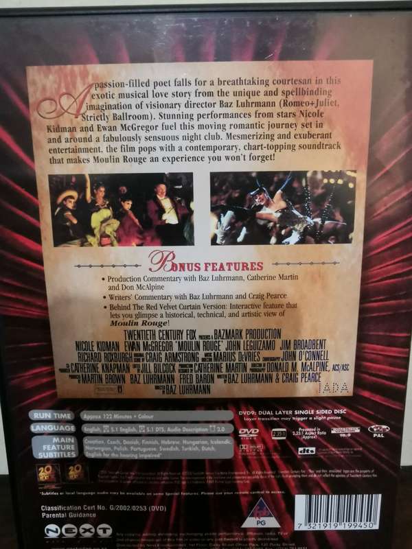 Moulin Rouge on DVD