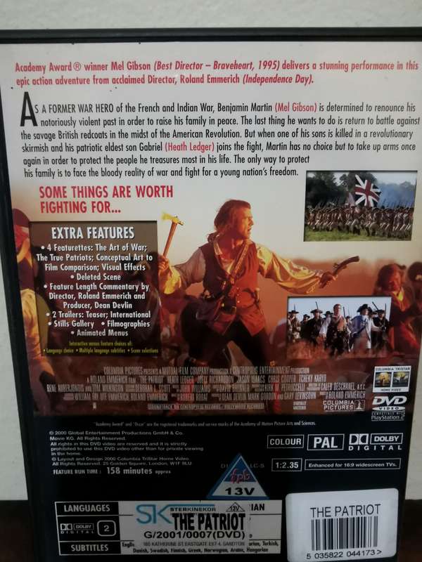 The Patriot on DVD