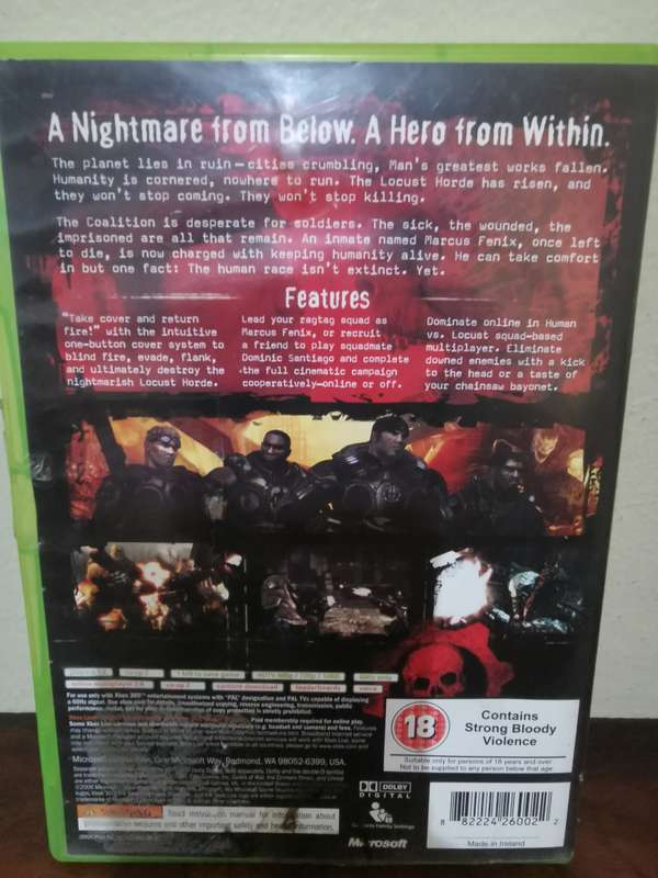 Gears of War on Xbox 360 with Booklet