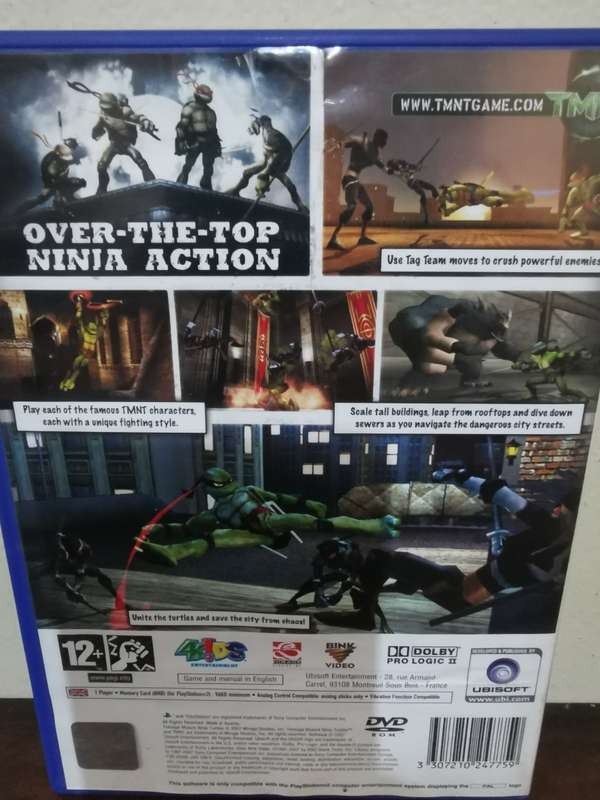 Teenage Mutant Ninja Turtles, TMNT on PlayStation 2 with Booklet