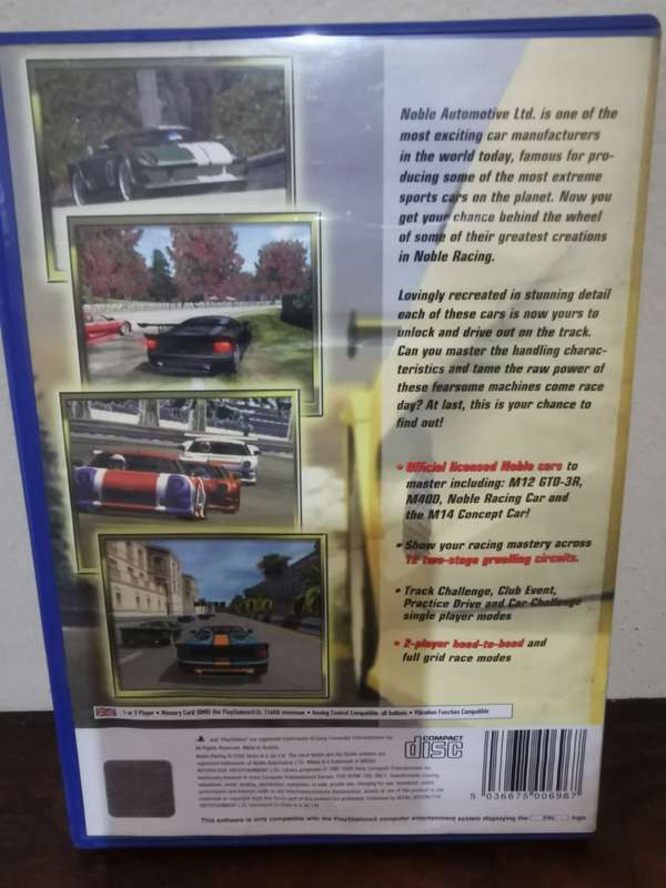 Noble Racing on PlayStation 2 with Booklet