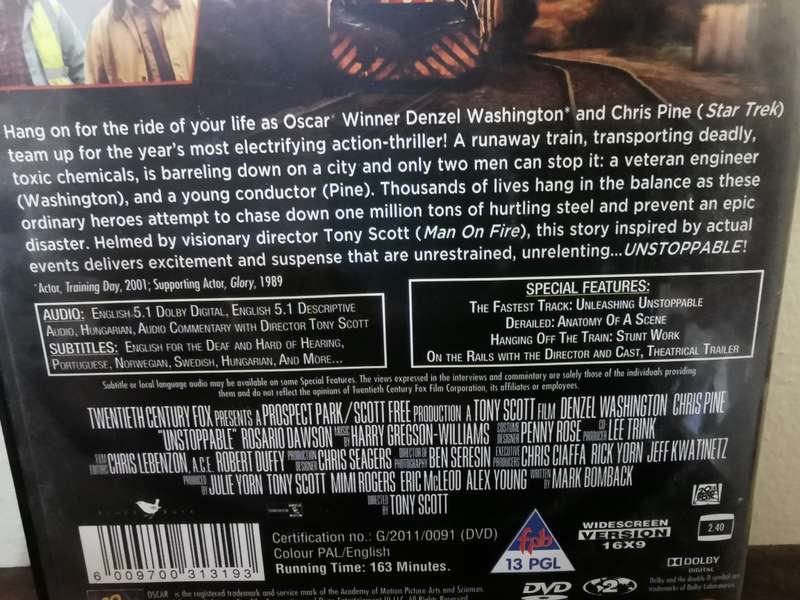 Unstoppable on DVD