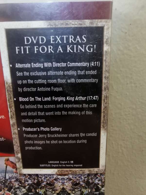 King Arthur on DVD