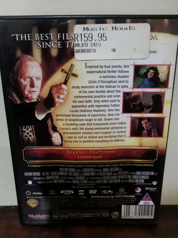 The Rite with Anthony Hopkins on DVD