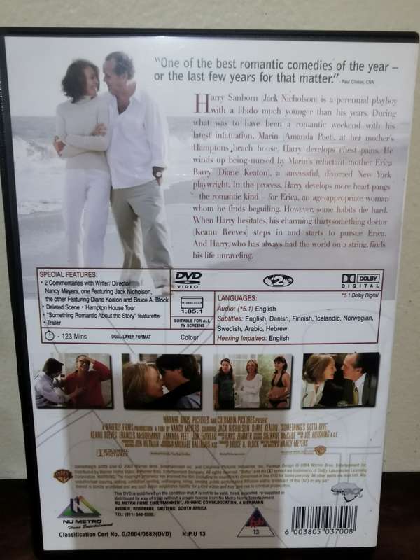 Something's Gotta Give on DVD