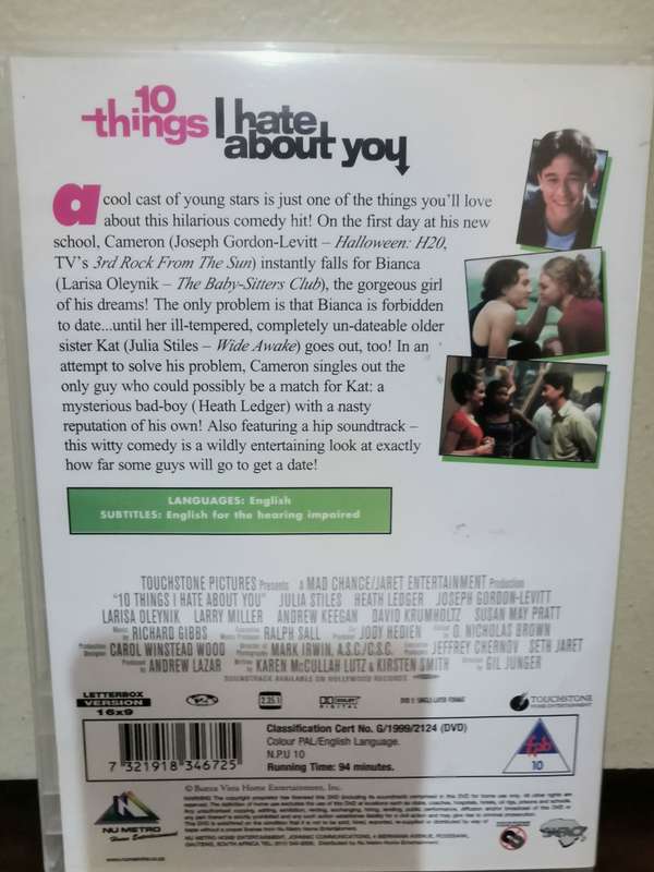 10 Things I Hate About You on DVD