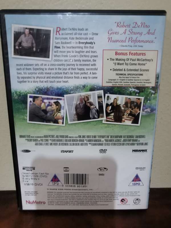 Everybody's Fine on DVD
