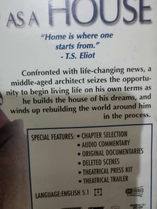 Life as a House on DVD