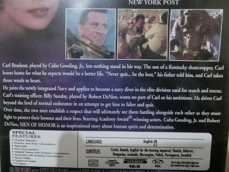Men of Honor on DVD