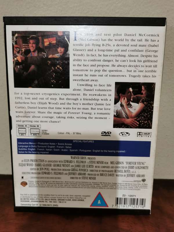Forever Young on DVD - Soft Cover Edition