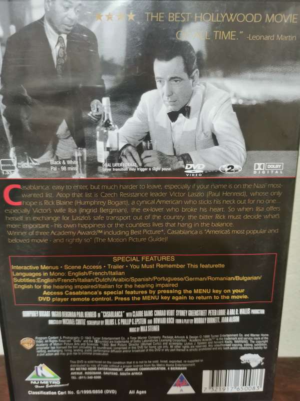 Casablanca on DVD