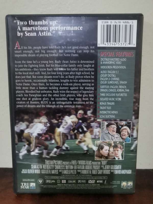 Special Edition of Rudy on DVD