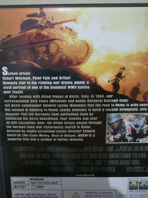 Anzio on DVD