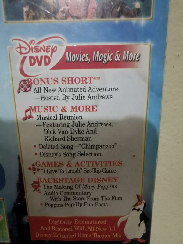 40th Anniversary Edition of Mary Poppins on DVD