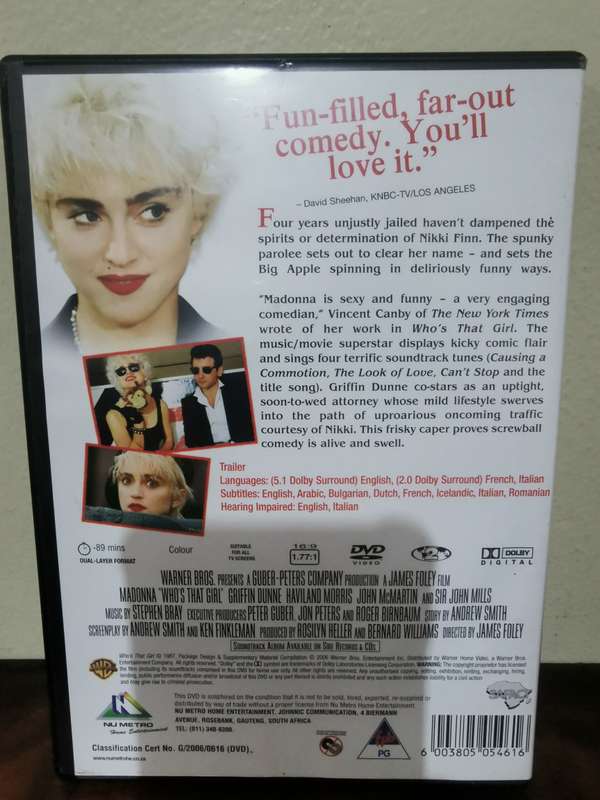 Who's that Girl on DVD in Mint Condition