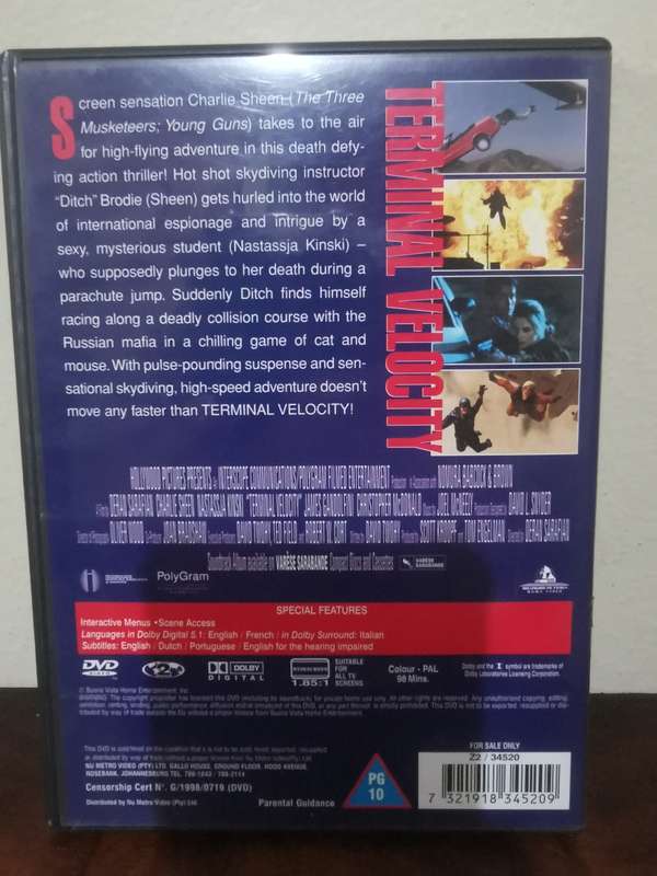 Terminal Velocity on DVD