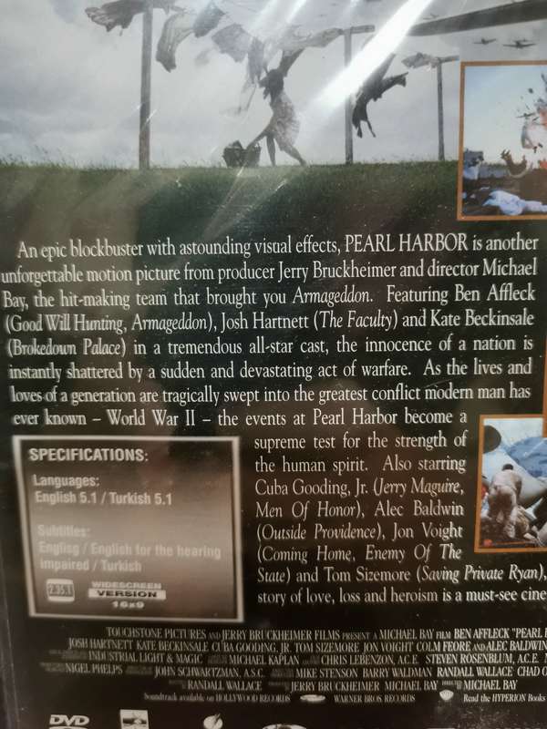 New and Sealed - Pearl Harbor on DVD