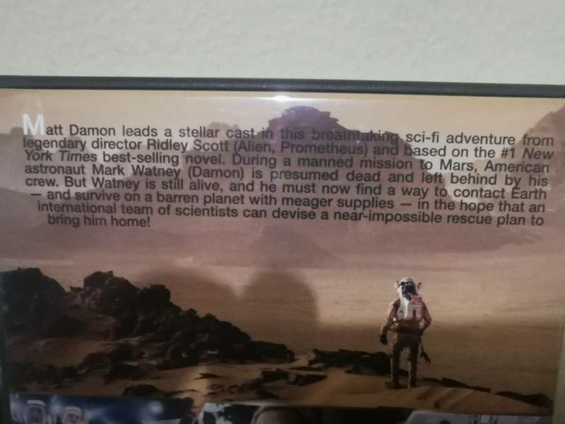 The Martian on DVD in Mint Condition