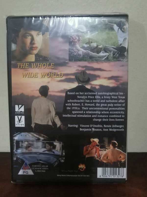 New and Sealed - The Whole Wide World with Renee Zellweger on DVD