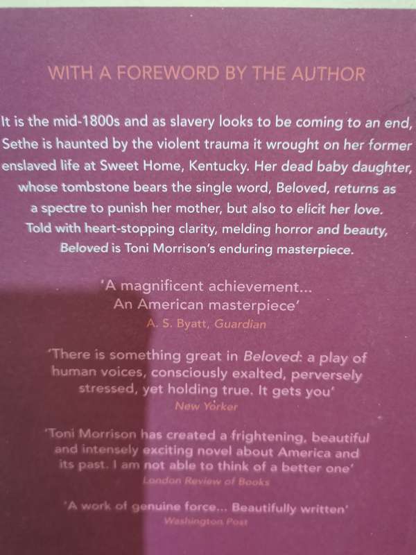 Beloved, novel by Toni Morrison