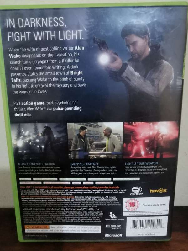 Alan Wake on Xbox 360 with Booklet