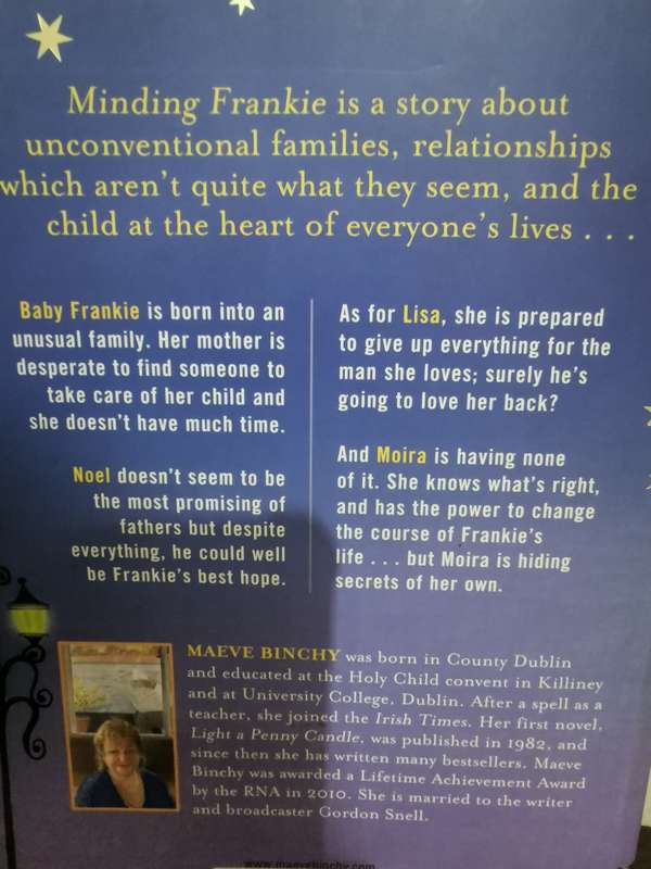 Minding Frankie, novel by Maeve Binchy