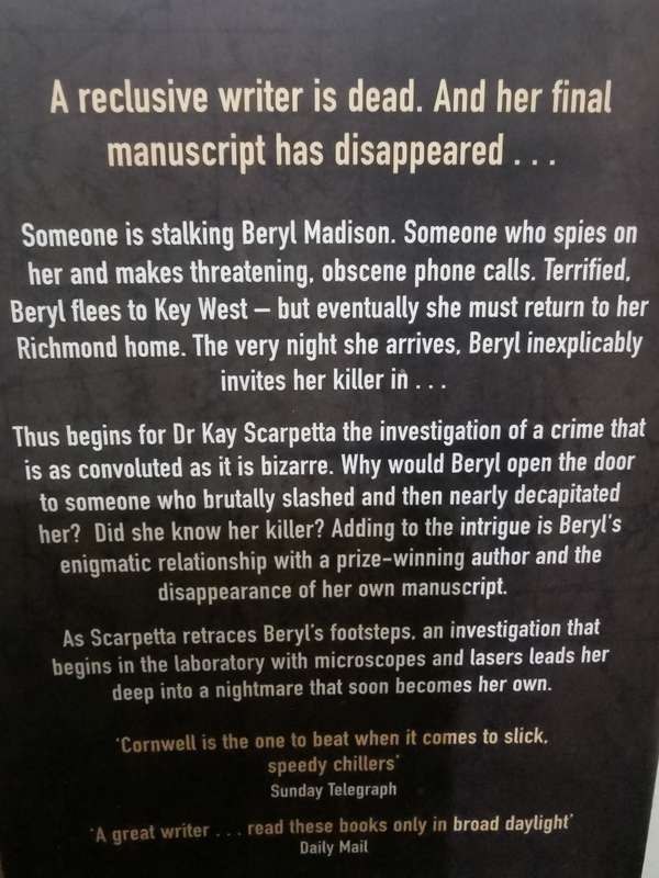 Body of Evidence, novel by Patricia Cornwell