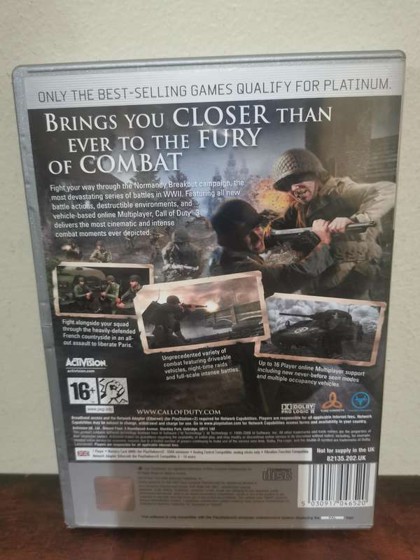 Call of Duty 3 on PlayStation 2 with Booklet