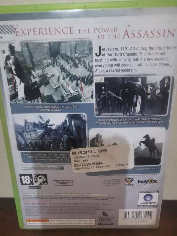 Assassin's Creed on Xbox 360 with Booklet