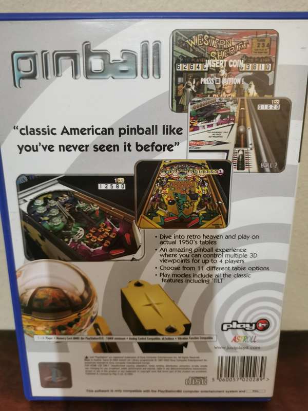 Pinball, Play it on PlayStation 2 with Booklet