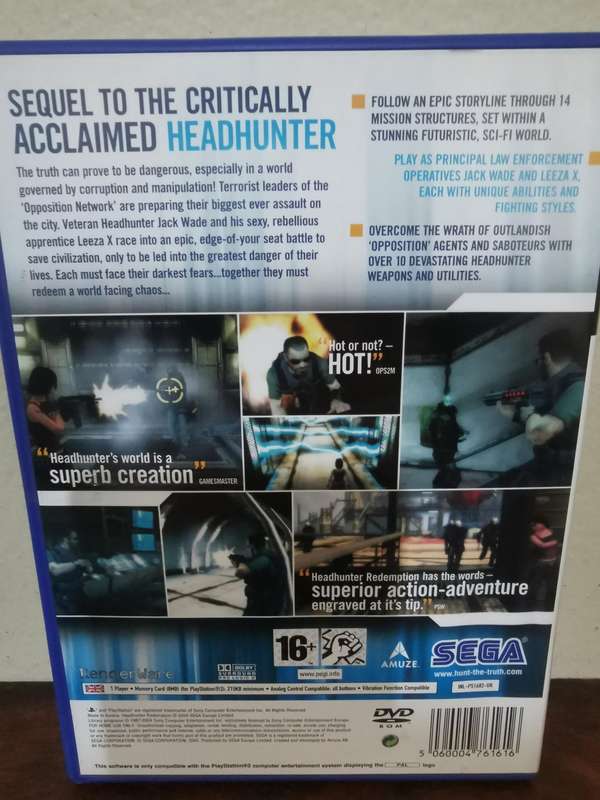 Headhunter Redemption on PlayStation 2 with Booklet
