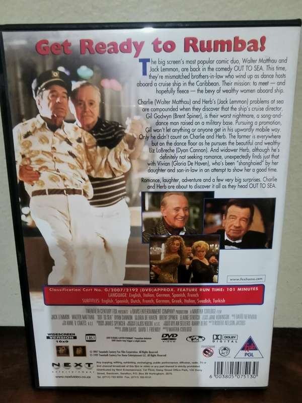 Out to Sea on DVD