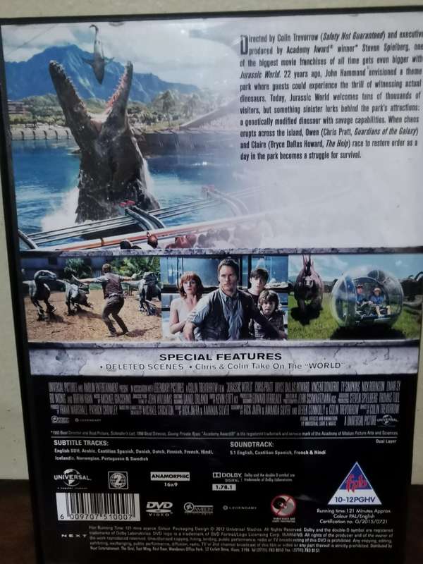 Jurassic World on DVD
