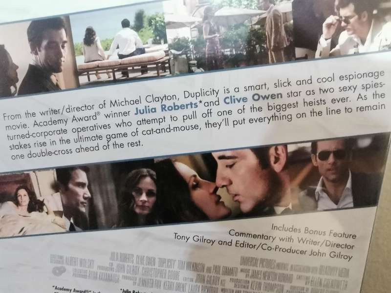 Duplicity on DVD
