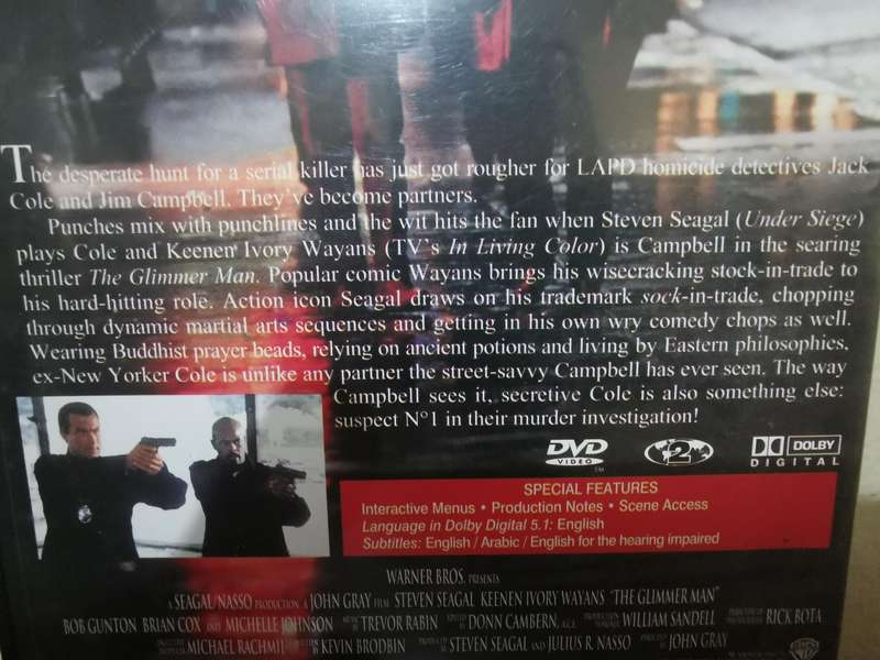 The Glimmer Man on DVD