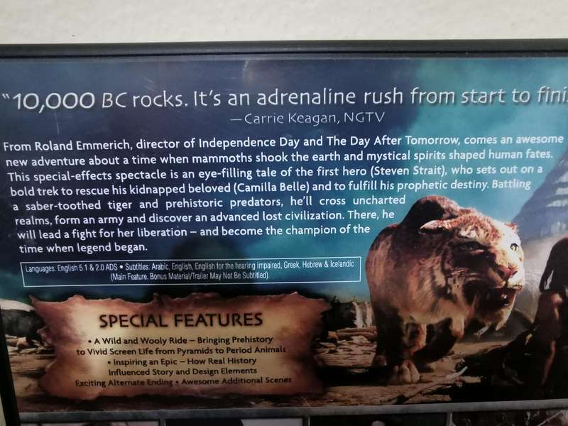 10 000 BC on DVD